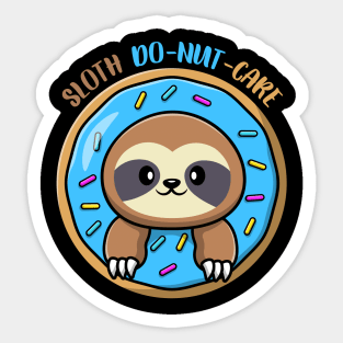 Sloth Do-nut Care Sticker